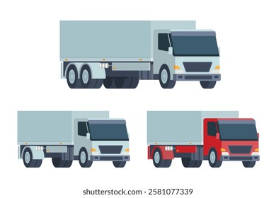 Truck Vector Illustration. Editable Element for Easy Customization