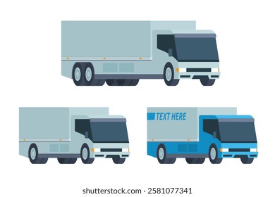 Truck Vector Illustration. Editable Element for Easy Customization