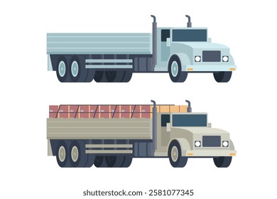 Truck Vector Illustration. Editable Element for Easy Customization