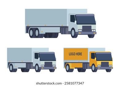 Truck Vector Illustration. Editable Element for Easy Customization