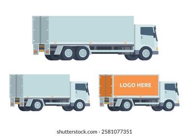 Truck Vector Illustration. Editable Element for Easy Customization