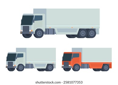 Truck Vector Illustration. Editable Element for Easy Customization