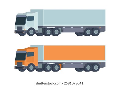 Truck Vector Illustration. Editable Element for Easy Customization