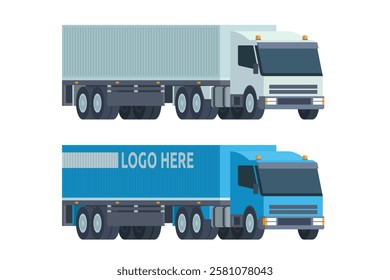 Truck Vector Illustration. Editable Element for Easy Customization