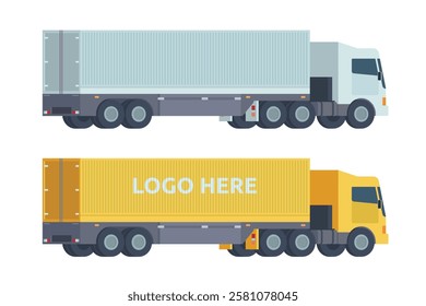 Truck Vector Illustration. Editable Element for Easy Customization