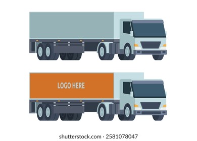 Truck Vector Illustration. Editable Element for Easy Customization