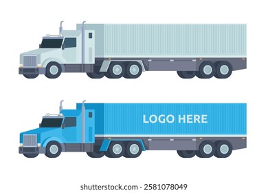 Truck Vector Illustration. Editable Element for Easy Customization