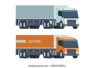 Truck Vector Illustration. Editable Element for Easy Customization