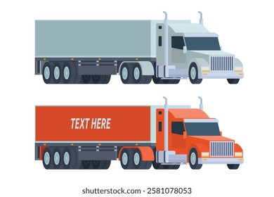 Truck Vector Illustration. Editable Element for Easy Customization