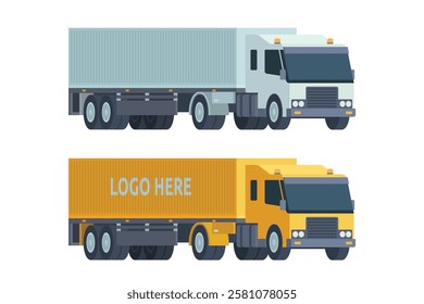 Truck Vector Illustration. Editable Element for Easy Customization