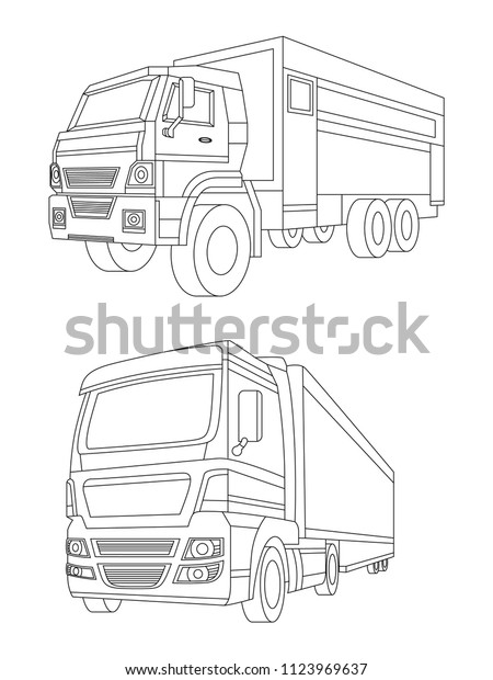 Truck Vector illustration and icon, Transportation\
and delivery concept, Car isolated illustration icon, Transport\
icon, Auto icon, Modern\
auto