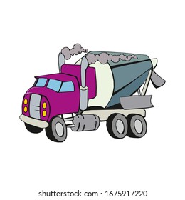 Truck vector illustration isolated on a white in EPS10