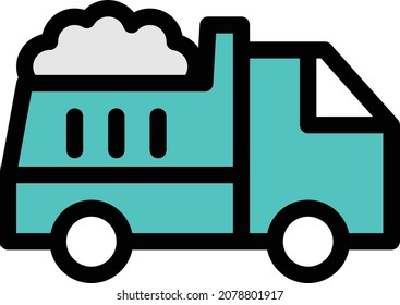 truck vector illustration isolated on a transparent background . colour vector icons for concept or web graphics.