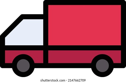 truck Vector illustration on a transparent background. Premium quality symbols. Stroke vector icon for concept and graphic design.