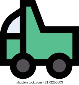 Truck Vector illustration on a transparent background.Premium quality symmbols.Stroke vector icon for concept and graphic design.