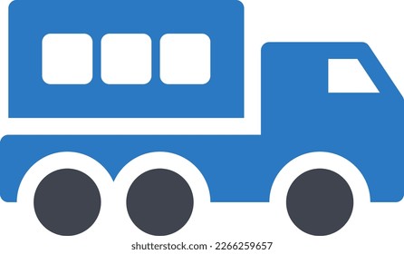 truck  Vector illustration on a transparent background. Premium quality symmbols. Glyphs vector icons for concept and graphic design. 


