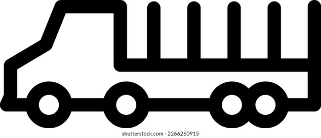 truck Vector illustration on a transparent background. Premium quality symmbols. Thin line vector icons for concept and graphic design. 
