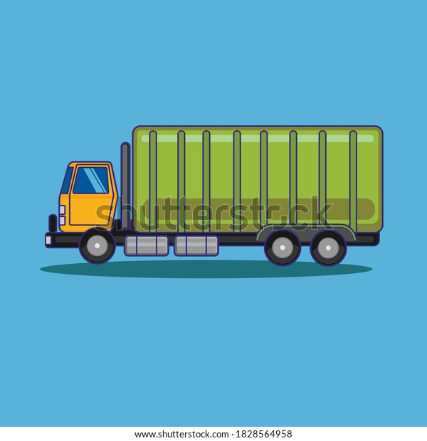 Truck Vector illustration. Trash Truck Flat
illustration. Cartoon
IconTruck.