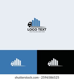 Truck vector Logo design template