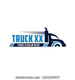 Ilustración de la plantilla del logotipo del vector del camión.Este logotipo es adecuado para la empresa automotriz