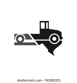 truck vector logo. texas logo.