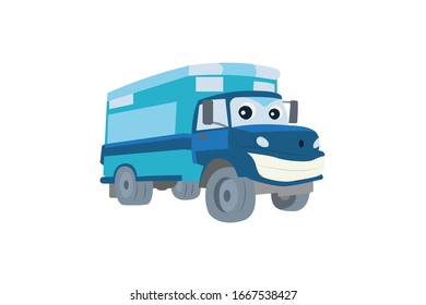 Truck Vector Object Transportation Illustration