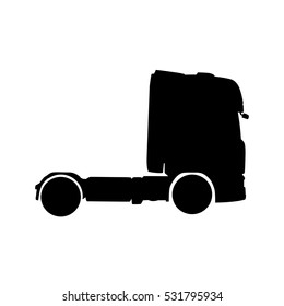 Truck vector silhouette