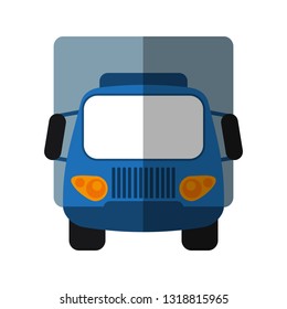 Truck vehicle frontview symbol