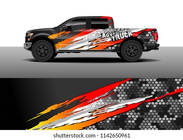 Truck Decal Wrap Design Car Cargo Stock Vector (Royalty Free) 1144142405