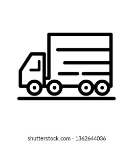 Truck Vehicle Icon Vector 