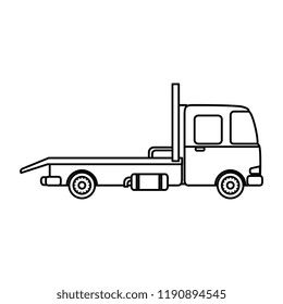 truck vehicle isolated icon