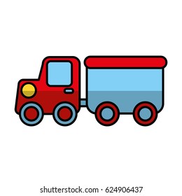 truck vehicle isolated icon