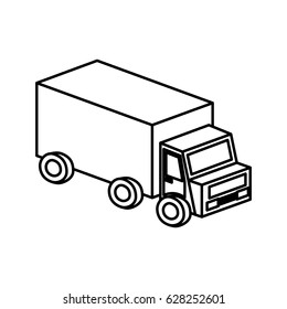 truck vehicle isolated icon