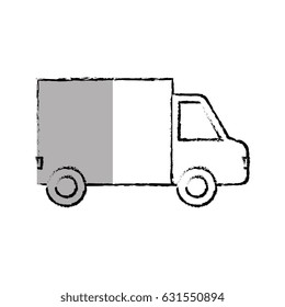 truck vehicle isolated icon