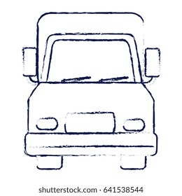truck vehicle isolated icon