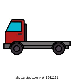 truck vehicle isolated icon