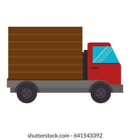 truck vehicle isolated icon