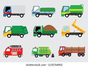 truck vehicle vector  illustration