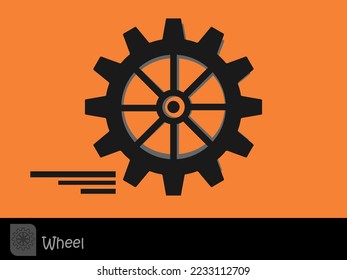 vector de rueda de camión sobre fondo blanco