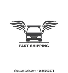 Logo-Vektorillustration-Design für LKW-Flügel
