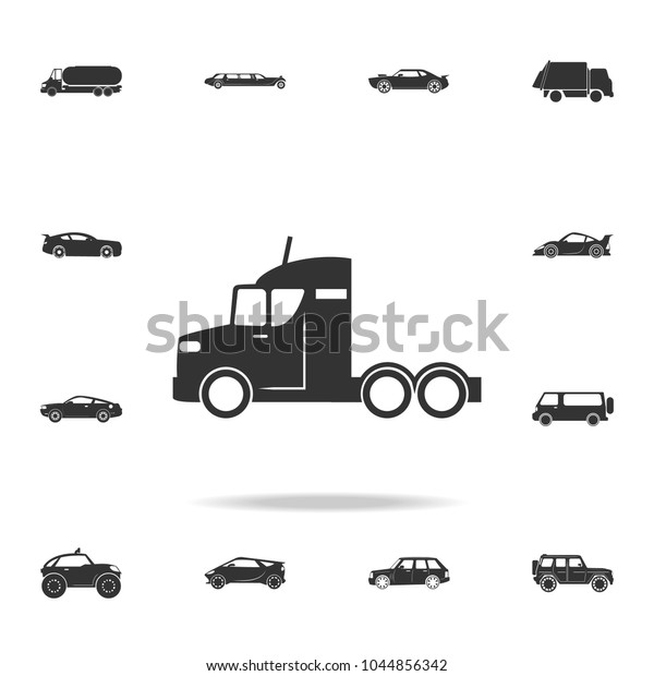 Truck without\
a trailer icon. Detailed set of transport icons. Premium quality\
graphic design. One of the collection icons for websites, web\
design, mobile app on white\
background