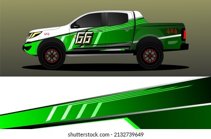 truck wrap decal design vector. abstract Graphic background kit designs for vehicle, race car, rally, livery, sport car