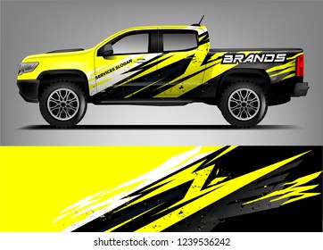 Truck Wrap design for company, decal, wrap, and sticker. vector eps10