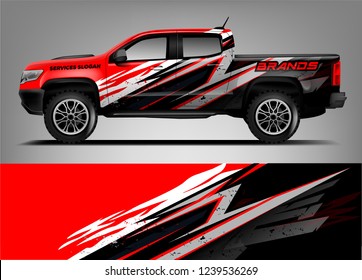 Truck Wrap design for company, decal, wrap, and sticker. vector eps10