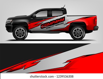 Truck Wrap design for company, decal, wrap, and sticker. vector eps10