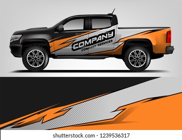 Truck Wrap design for company, decal, wrap, and sticker. vector eps10