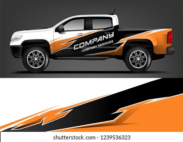 Truck Wrap design for company, decal, wrap, and sticker. vector eps10