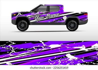 truck wrap design for company service vector eps.10