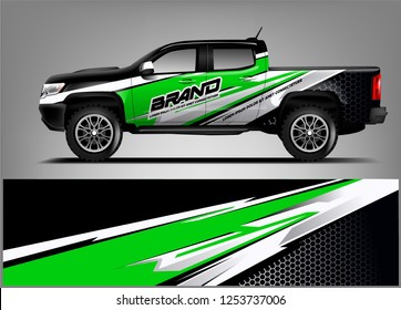 Truck Wrap Design Wrap Sticker Decal Stock Vector (Royalty Free