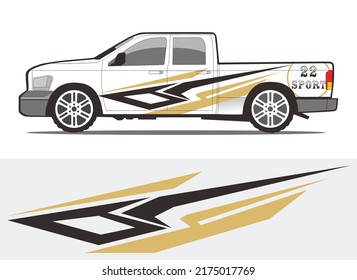 Truck wrap design wrap sticker and decal design Vector Image